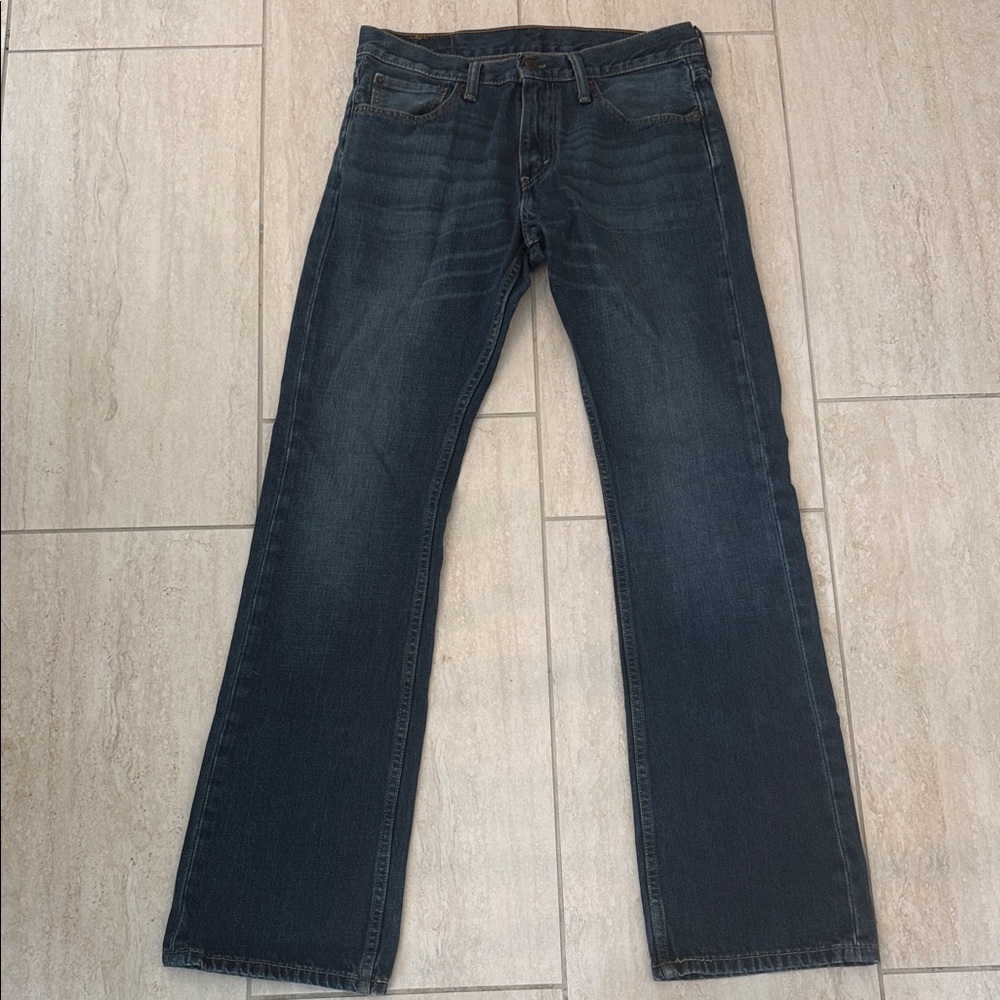 Levi’s Men's 527 Slim Boot Cut Dark Blue Jeans